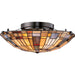 Myhouse Lighting Quoizel - TFIK1617VA - Two Light Flush Mount - Inglenook - Valiant Bronze