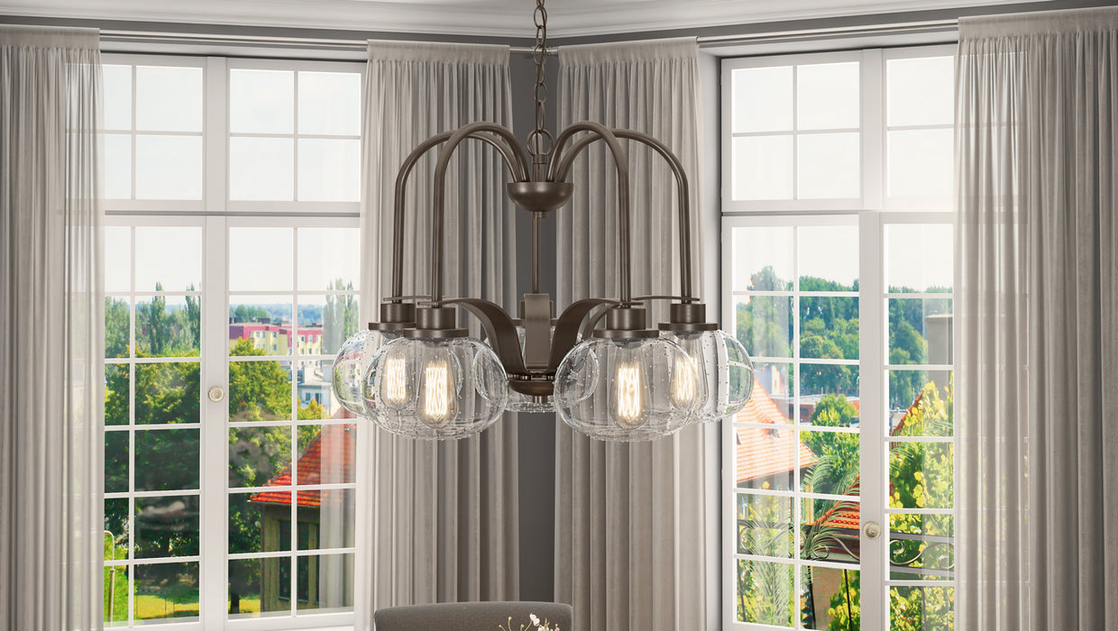 Myhouse Lighting Quoizel - TRG5105OZ - Five Light Chandelier - Trilogy - Old Bronze