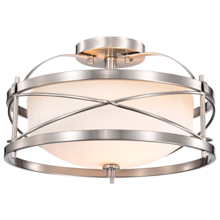 Myhouse Lighting Nuvo Lighting - 60-5331 - Two Light Semi Flush Mount - Ginger - Brushed Nickel