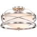 Myhouse Lighting Nuvo Lighting - 60-5331 - Two Light Semi Flush Mount - Ginger - Brushed Nickel