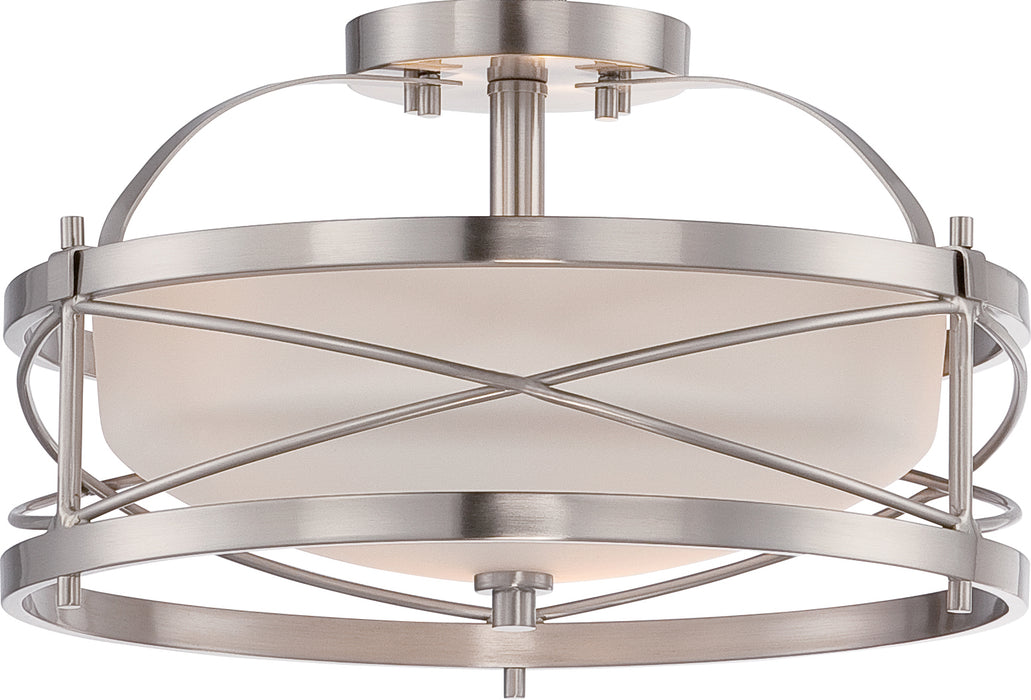 Myhouse Lighting Nuvo Lighting - 60-5331 - Two Light Semi Flush Mount - Ginger - Brushed Nickel