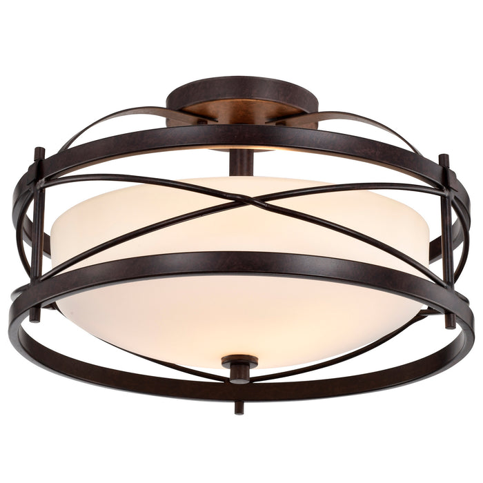 Myhouse Lighting Nuvo Lighting - 60-5335 - Two Light Semi Flush Mount - Ginger - Old Bronze