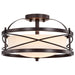 Myhouse Lighting Nuvo Lighting - 60-5335 - Two Light Semi Flush Mount - Ginger - Old Bronze