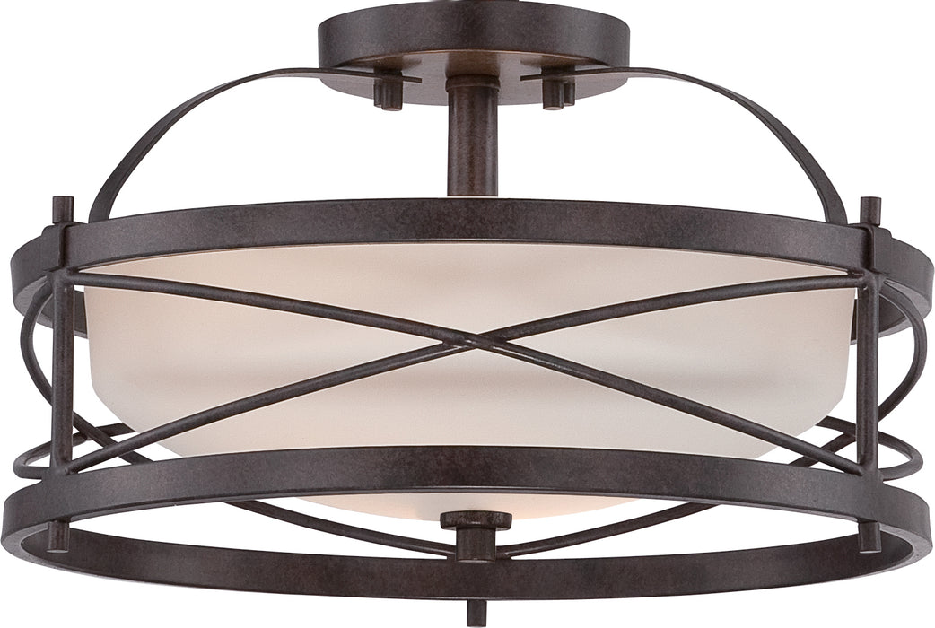 Myhouse Lighting Nuvo Lighting - 60-5335 - Two Light Semi Flush Mount - Ginger - Old Bronze