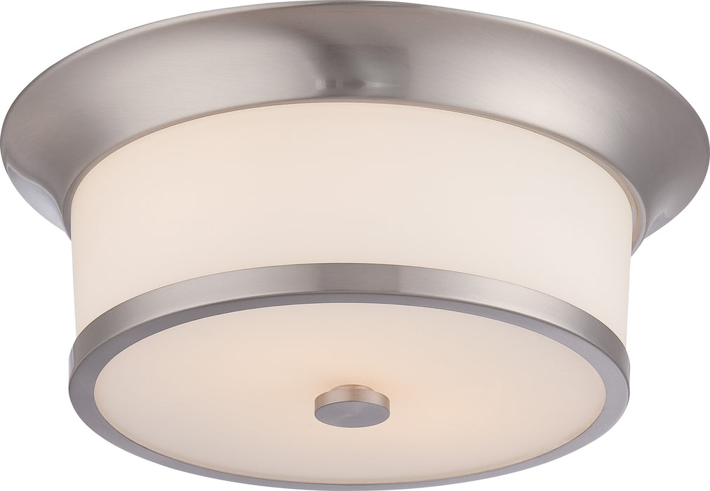 Myhouse Lighting Nuvo Lighting - 60-5460 - Two Light Flush Mount - Mobili - Brushed Nickel