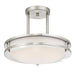 Myhouse Lighting Westinghouse Lighting - 6400900 - LED Semi-Flush Mount - Lauderdale - Brushed Nickel