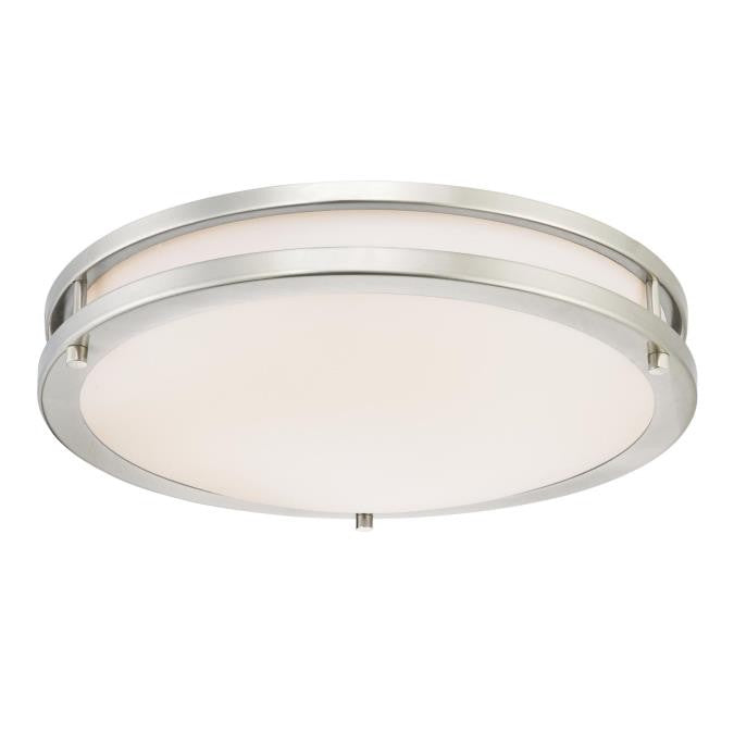 Myhouse Lighting Westinghouse Lighting - 6401200 - LED Flush Mount - Lauderdale - Brushed Nickel