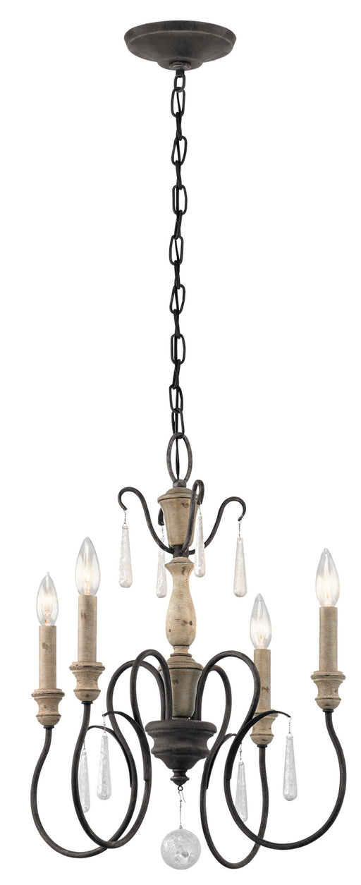 Myhouse Lighting Kichler - 43615WZC - Four Light Chandelier - Kimblewick - Weathered Zinc