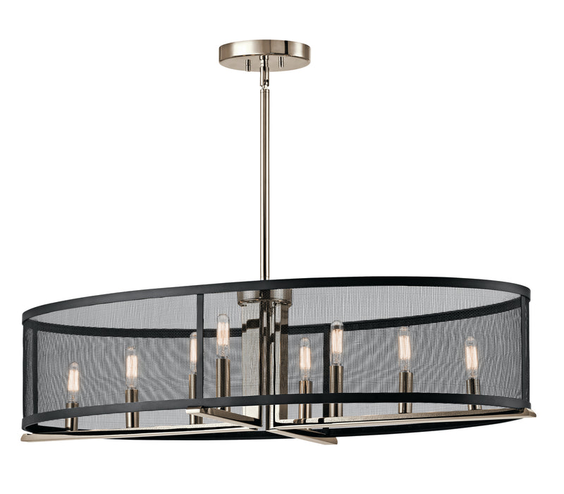 Myhouse Lighting Kichler - 43712PN - Eight Light Pendant - Titus - Polished Nickel