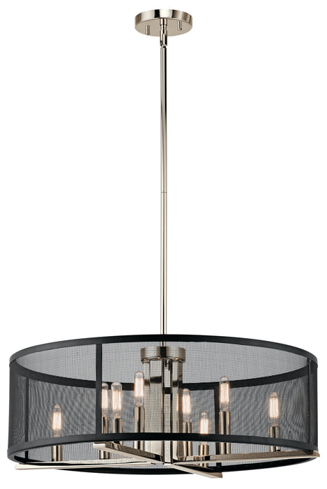 Myhouse Lighting Kichler - 43715PN - Eight Light Pendant - Titus - Polished Nickel