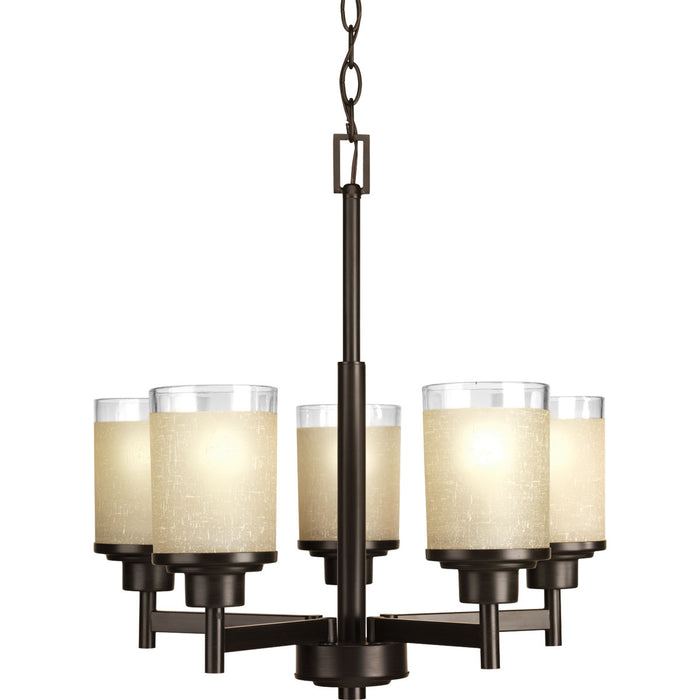 Myhouse Lighting Progress Lighting - P4459-20 - Five Light Chandelier - Alexa - Antique Bronze