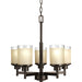 Myhouse Lighting Progress Lighting - P4459-20 - Five Light Chandelier - Alexa - Antique Bronze