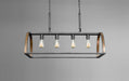 Myhouse Lighting Progress Lighting - P4720-71 - Four Light Island Pendant - Trestle - Gilded Iron