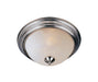 Myhouse Lighting Maxim - 5849FTSN - Two Light Flush Mount - Essentials - 584x - Satin Nickel