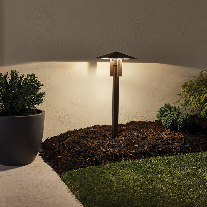 Myhouse Lighting Kichler - 15803AZT27R - LED Pyramid Path - No Family - Textured Architectural Bronze