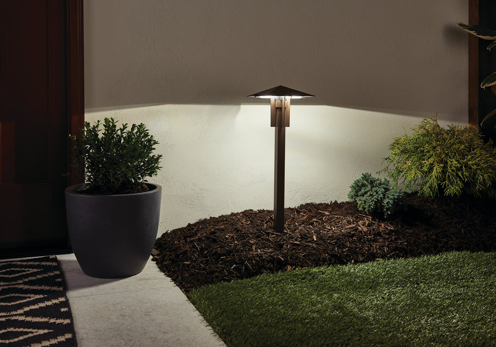 Myhouse Lighting Kichler - 15803AZT30R - LED Pyramid Path - No Family - Textured Architectural Bronze