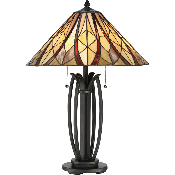 Myhouse Lighting Quoizel - TFVY6325VA - Two Light Table Lamp - Victory - Valiant Bronze