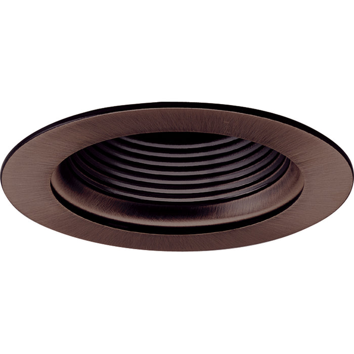 Myhouse Lighting Nora Lighting - NS-40BZBZ - 4" Stepped Metal Baffle Trim W/ Metal Ring - Rec Inc 4" Trim - Bronze