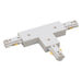 Myhouse Lighting Nora Lighting - NT-314W/L - T Connector, Left, 1 Circuit Track - Track Syst & Comp-1 Cir - White