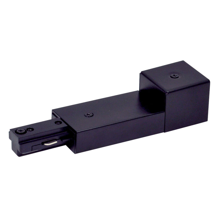Myhouse Lighting Nora Lighting - NT-328B/L - Live End Conduit Feed, Left Polarity, 1 Circuit Track - Track Syst & Comp-1 Cir - Black