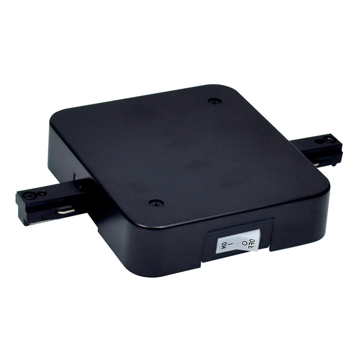 Myhouse Lighting Nora Lighting - NT-358B/7.5A - In-Line Feed W/ Circuit Limiter, 7.5 Amps, 1 Circuit Track - Track Syst & Comp-1 Cir - Black