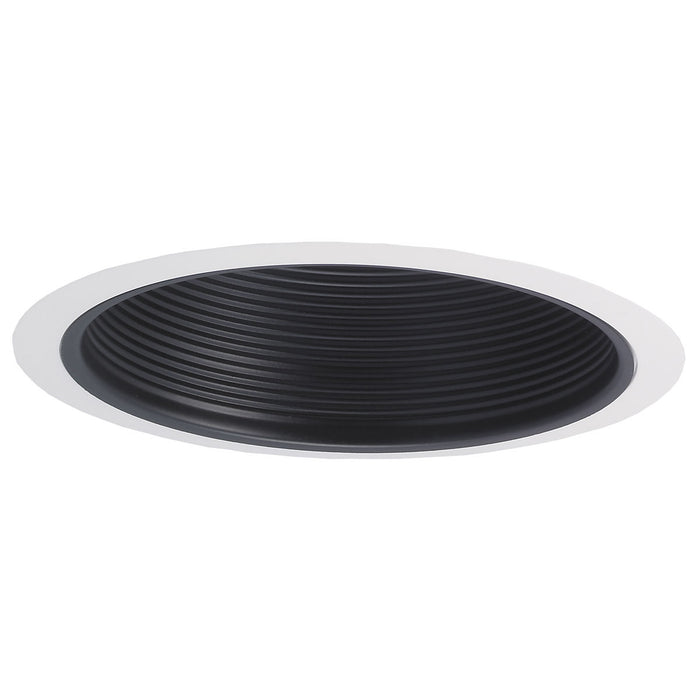 Myhouse Lighting Nora Lighting - NTM-40 - 6" Stepped Baffle W/ Plastic Ring - Rec Inc 6" Trim - Black