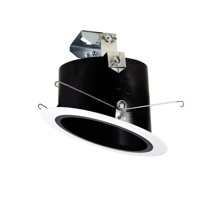 Myhouse Lighting Nora Lighting - NTP-614B/45 - Recessed - Rec Slope 6" Trim - Black/White