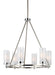 Myhouse Lighting Generation Lighting - F2985/6SN/CH - Six Light Chandelier - Jonah - Satin Nickel / Chrome