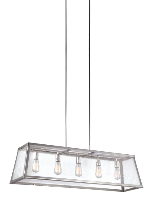 Myhouse Lighting Visual Comfort Studio - F3073/5PN - Five Light Island Chandelier - Harrow - Polished Nickel