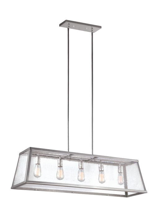 Myhouse Lighting Visual Comfort Studio - F3073/5PN - Five Light Island Chandelier - Harrow - Polished Nickel