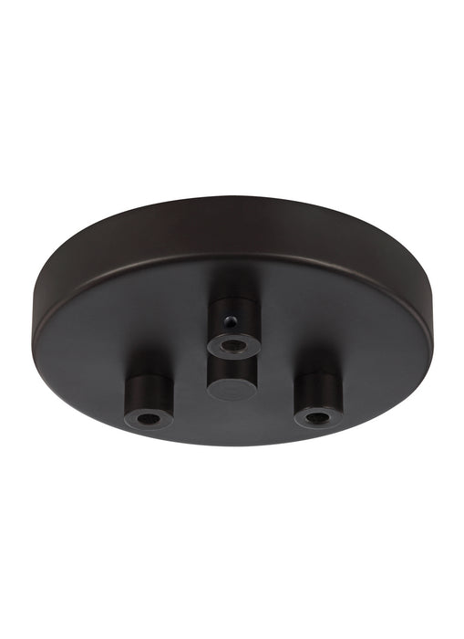 Myhouse Lighting Generation Lighting - MPC03ORB - Three Light Multi-Port Canopy with Swag Hooks - Multi-Port Canopies - Oil Rubbed Bronze