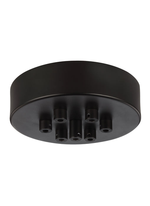 Myhouse Lighting Generation Lighting - MPC07ORB - Seven Light Multi-Port Canopy with Swag Hooks - Multi-Port Canopies - Oil Rubbed Bronze