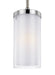 Myhouse Lighting Generation Lighting - P1334SN/CH - One Light Pendant - Jonah - Satin Nickel / Chrome