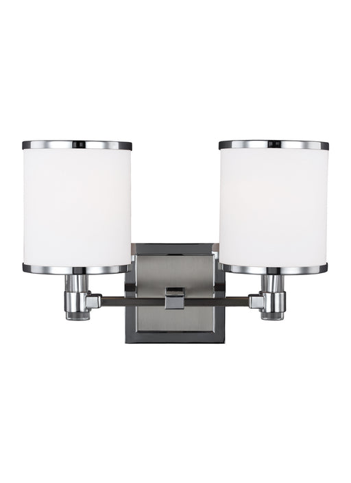 Myhouse Lighting Generation Lighting - VS23302SN/CH - Two Light Vanity - Prospect Park - Satin Nickel / Chrome