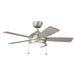 Myhouse Lighting Kichler - 330171NI - 42"Ceiling Fan - Starkk - Brushed Nickel