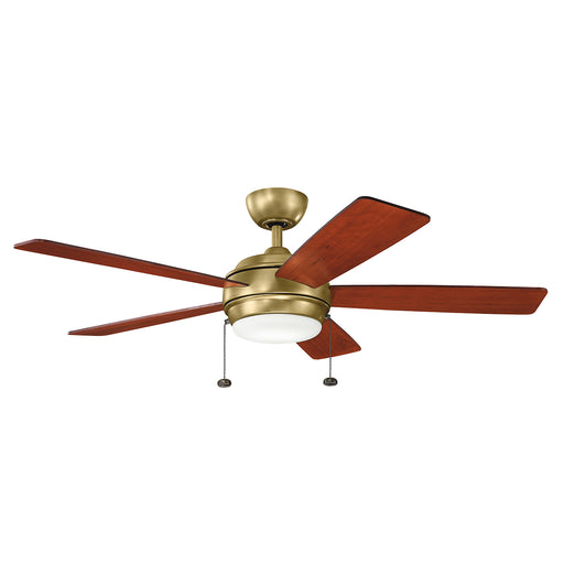 Myhouse Lighting Kichler - 330174NBR - 52"Ceiling Fan - Starkk - Natural Brass