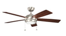 Myhouse Lighting Kichler - 330174NI - 52"Ceiling Fan - Starkk - Brushed Nickel