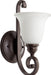 Myhouse Lighting Quorum - 5454-1-186 - One Light Wall Mount - Bryant - Oiled Bronze w/ Satin Opal