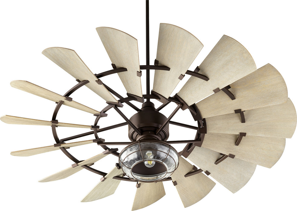 Myhouse Lighting Quorum - 96015-86 - 60"Ceiling Fan - Windmill - Oiled Bronze