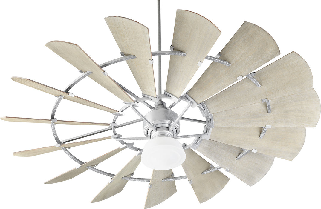 Myhouse Lighting Quorum - 97215-9 - 72"Ceiling Fan - Windmill - Galvanized