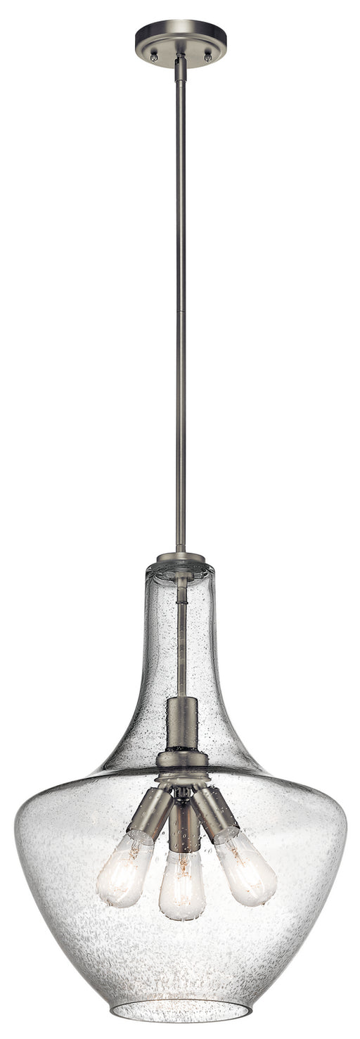 Myhouse Lighting Kichler - 42190NI - Three Light Pendant - Everly - Brushed Nickel