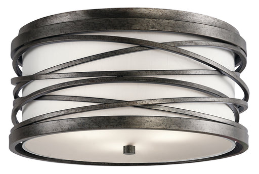 Myhouse Lighting Kichler - 42479WMZ - Three Light Flush Mount - Krasi - Warm Bronze