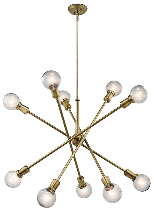 Myhouse Lighting Kichler - 43119NBR - Ten Light Chandelier - Armstrong - Natural Brass