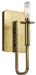 Myhouse Lighting Kichler - 43363NBR - One Light Wall Sconce - Alden - Natural Brass