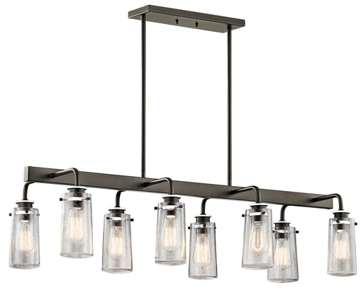 Myhouse Lighting Kichler - 43457OZ - Eight Light Linear Chandelier - Braelyn - Olde Bronze