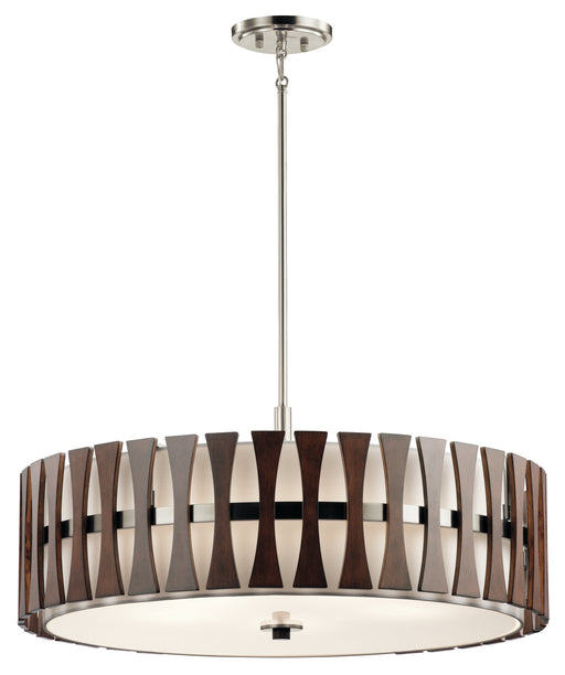 Myhouse Lighting Kichler - 43754AUB - Five Light Pendant/Semi Flush Mount - Cirus - Auburn Stained Finish