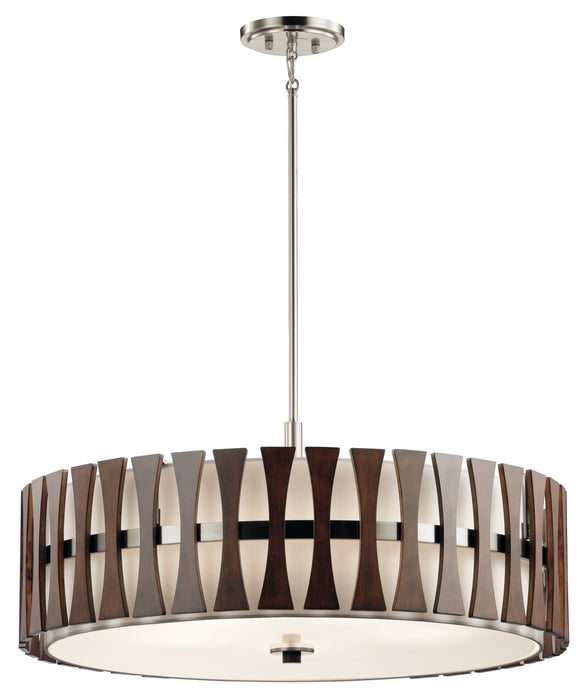 Myhouse Lighting Kichler - 43754AUB - Five Light Pendant/Semi Flush Mount - Cirus - Auburn Stained Finish