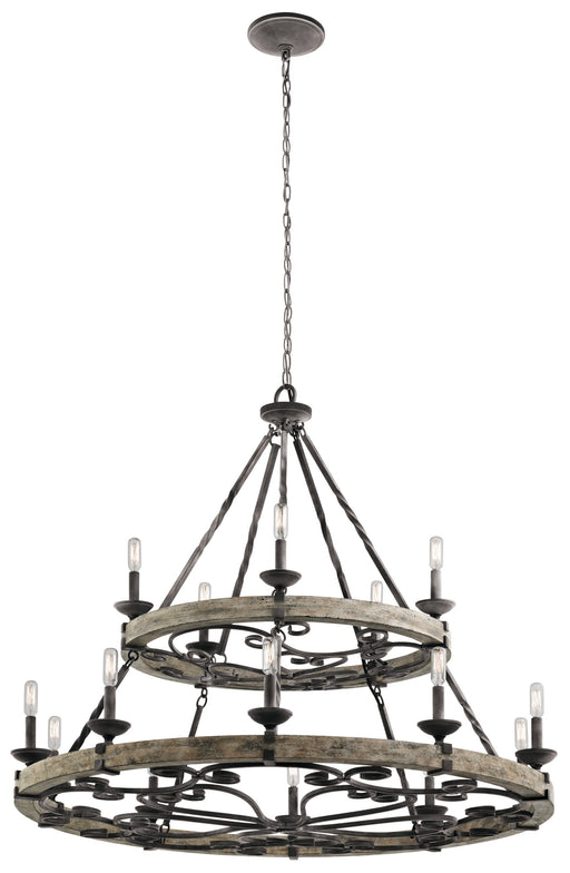 Myhouse Lighting Kichler - 43826WZC - 15 Light Chandelier - Taulbee - Weathered Zinc