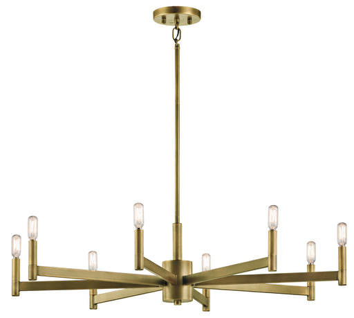 Myhouse Lighting Kichler - 43857NBR - Eight Light Chandelier - Erzo - Natural Brass