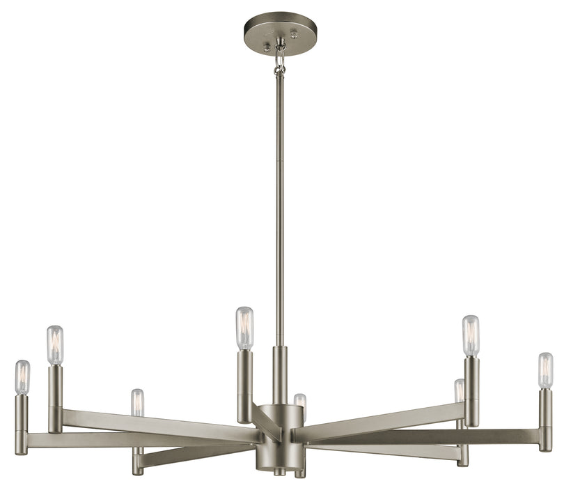 Myhouse Lighting Kichler - 43857SN - Eight Light Chandelier - Erzo - Satin Nickel